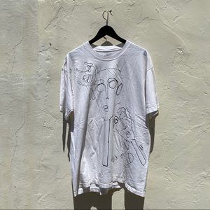 Worn in comfy white tee